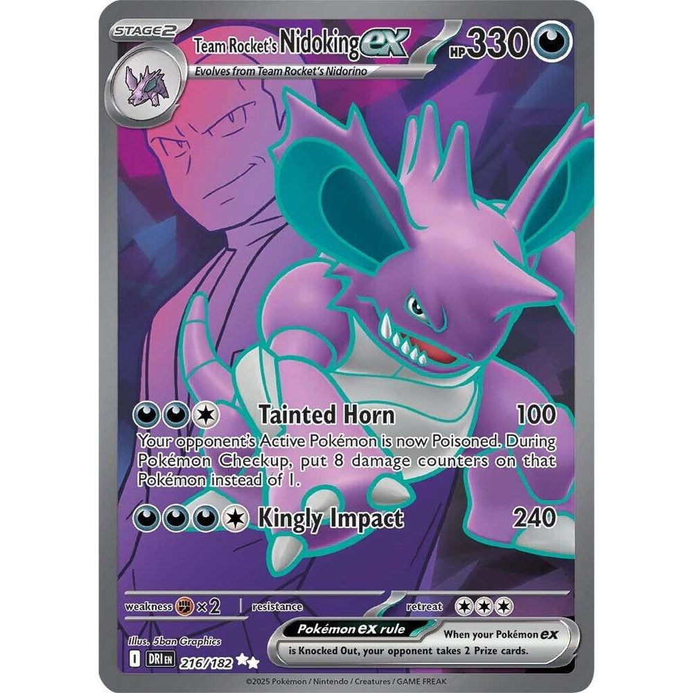 Team Rocket's Nidoking DRI #216 Ultra Rare