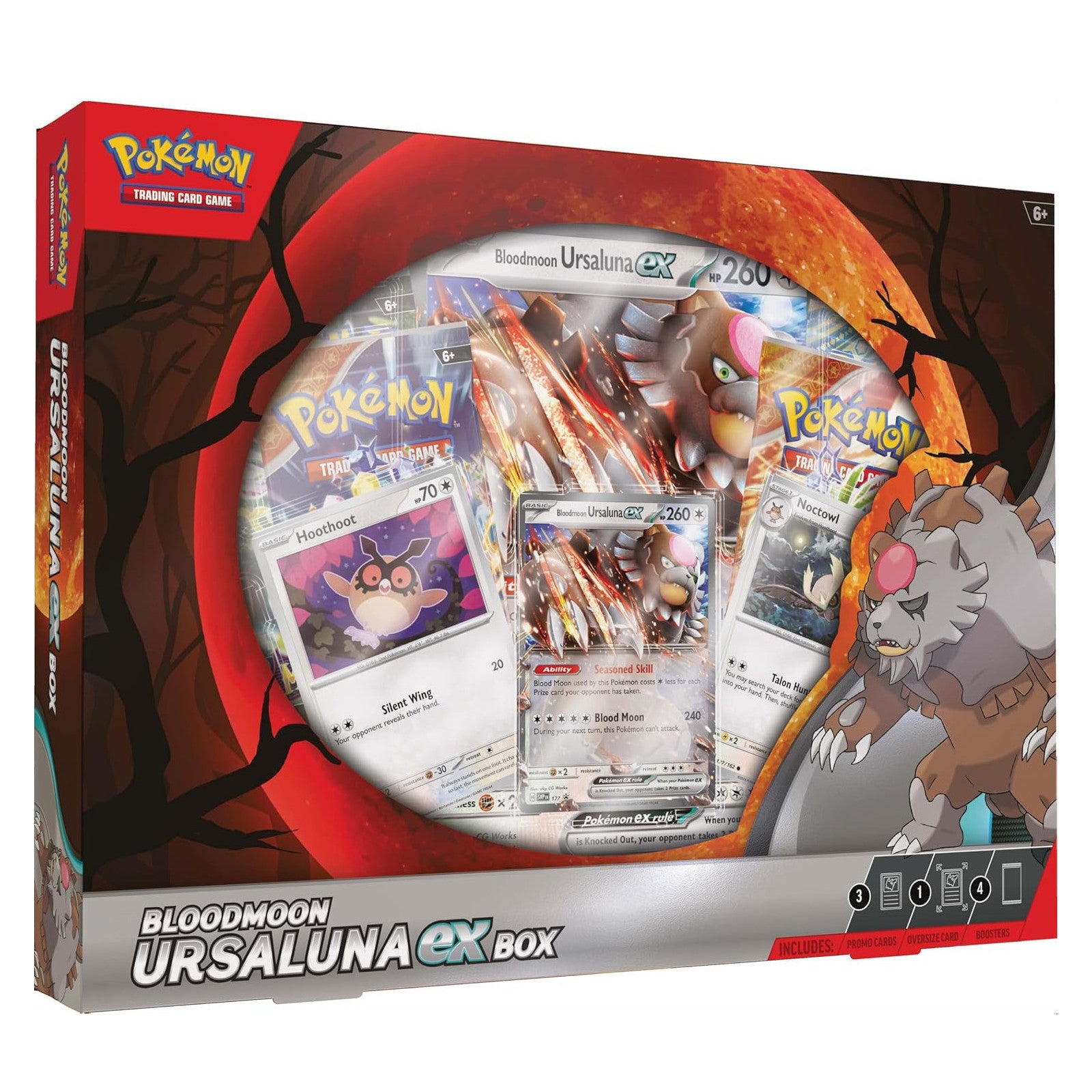 Pokemon TCG. Bloodmoon Ursaluna Collection Box. Front.