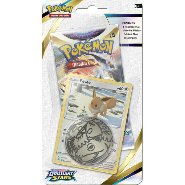 Pokemon TCG. Brilliant Stars Blister Pack. Eevee. 