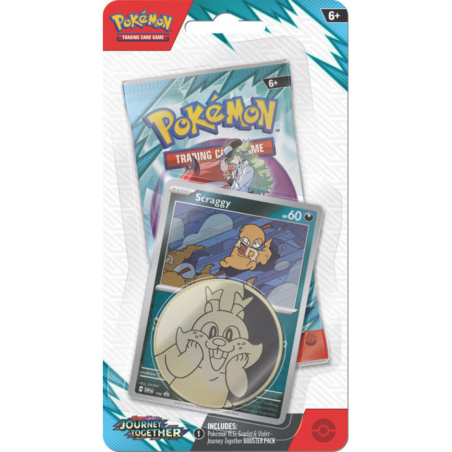 Pokemon TCG. Journey Together Blister Pack. Scraggy.