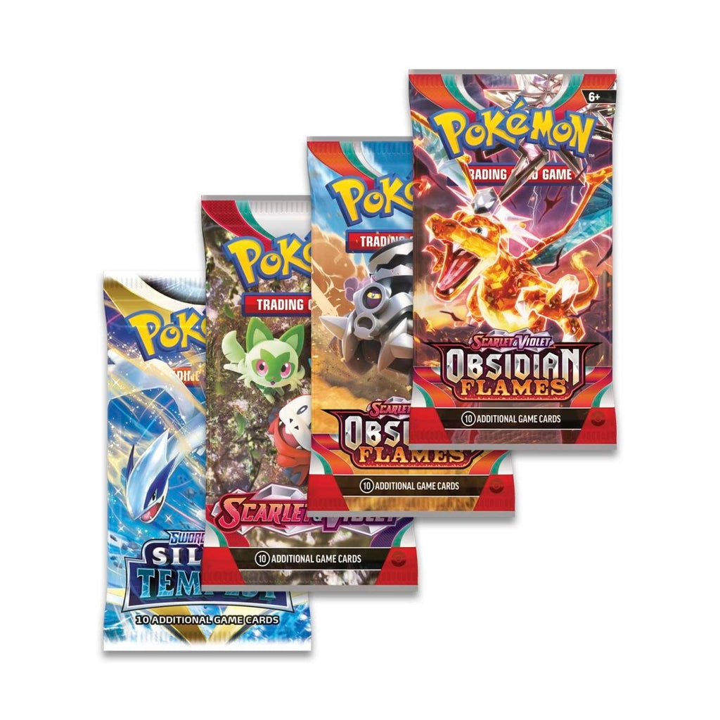 Pokemon TCG. Paldea Partners Tin. Booster Packs.