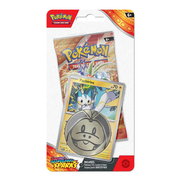 Pokemon TCG. Surging Sparks Blister Pack. Pachirisu.