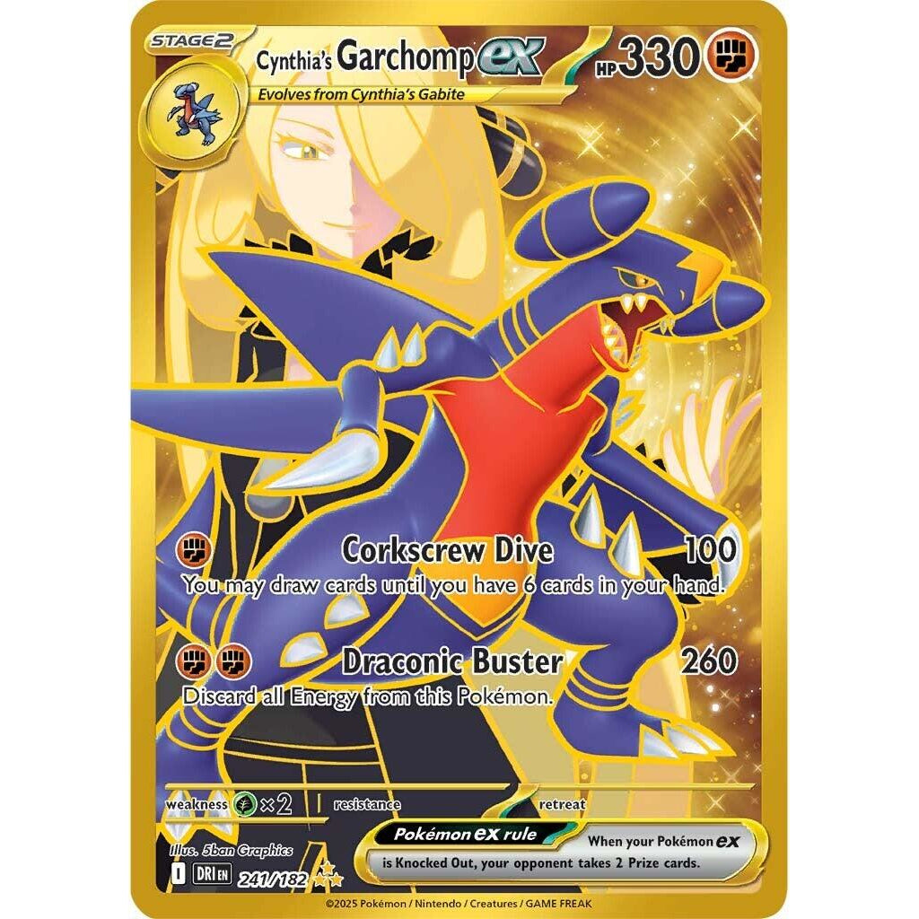 Cynthia's Garchomp ex DRI #241 Hyper Rare